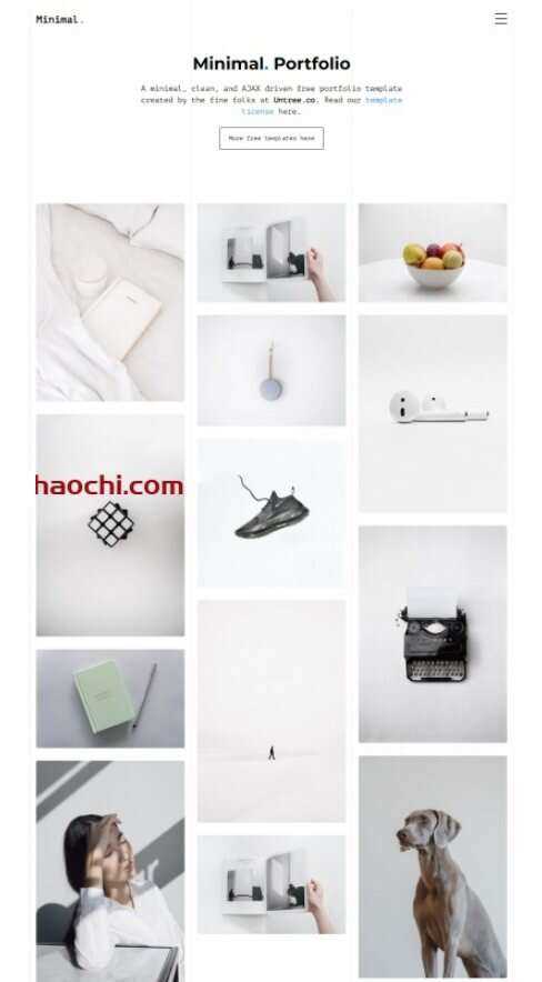 设计服务公司作品宣传网站HTML模板 - 源空间