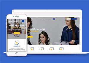 职业管理服务HTML网站模板下载 - 源空间