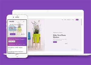 紫色家居装饰公司网站模板下载 - 源空间