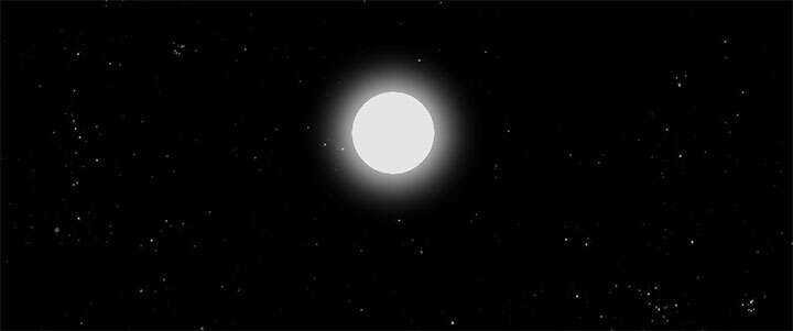 css3黑夜星空月亮发光星星闪烁动画特效 - 源空间