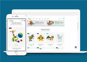 简约儿童玩具商店html模板下载 - 源空间