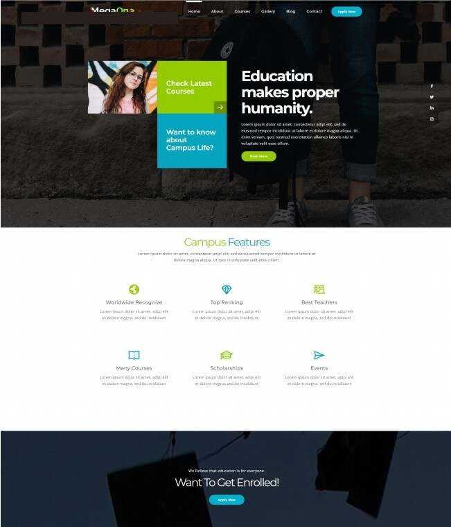 继续教育服务机构网站HTML5模板 - 源空间
