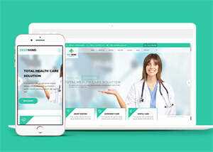 私人医院健康体检网站模板下载 - 源空间