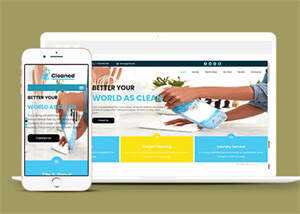 消毒液洁具企业响应式网站模板 - 源空间