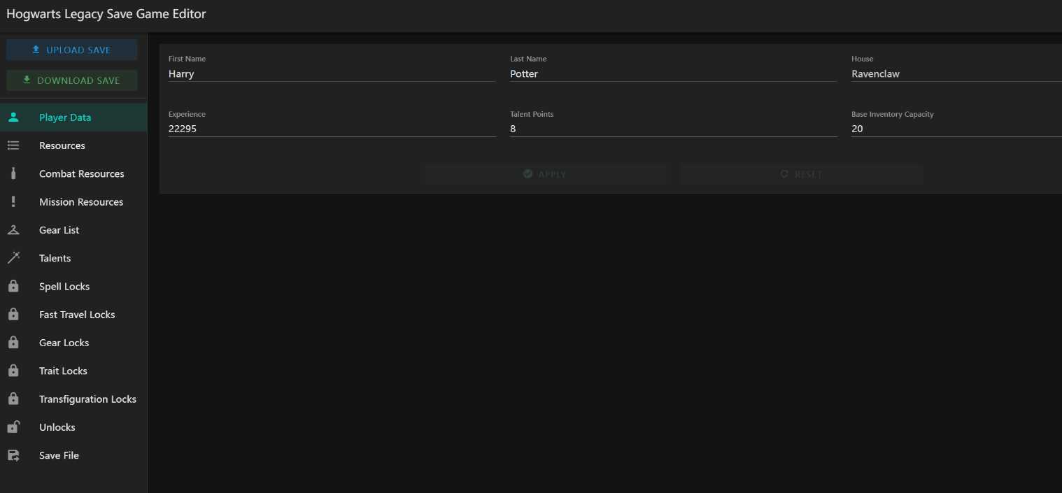 霍格沃茨之遗游戏存档编辑器1.7.1 - 源空间
