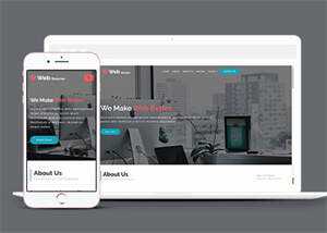 绿色创意设计机构网站模板源码 - 源空间