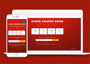 宽屏新年倒计时类网站模板下载 - 源空间