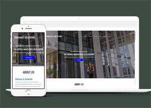 简洁数字营销类公司网站模板 - 源空间