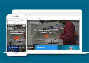 宽屏牙科诊所医疗网站模板下载 - 源空间