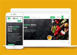 简洁生活食品电商类网站模板下载 - 源空间