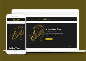 简洁发型设计培训学校网站模板 - 源空间