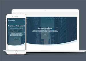 企业业务案例展示响应式网页模板下载 - 源空间