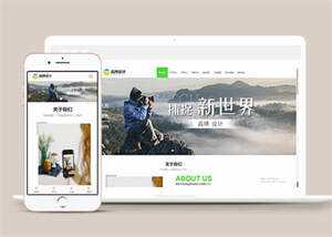 宽屏广告品牌设计类网站模板源码 - 源空间