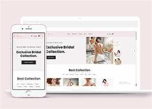 简洁婚纱定制电子商务网站模板 - 源空间