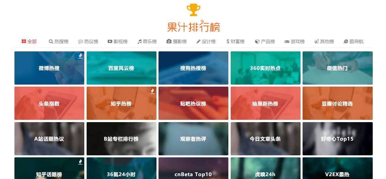 精美网址导航及热点热搜影视排行榜源码 - 源空间