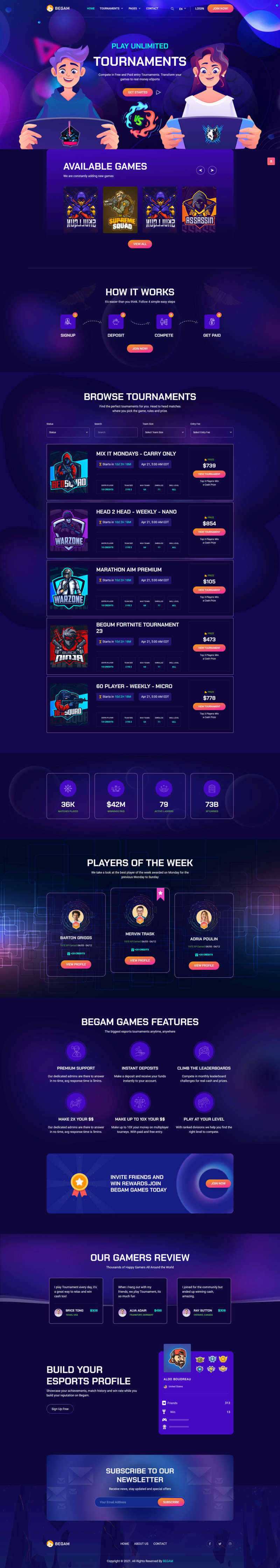 响应式的电子游戏产品销售平台HTML模板 - 源空间