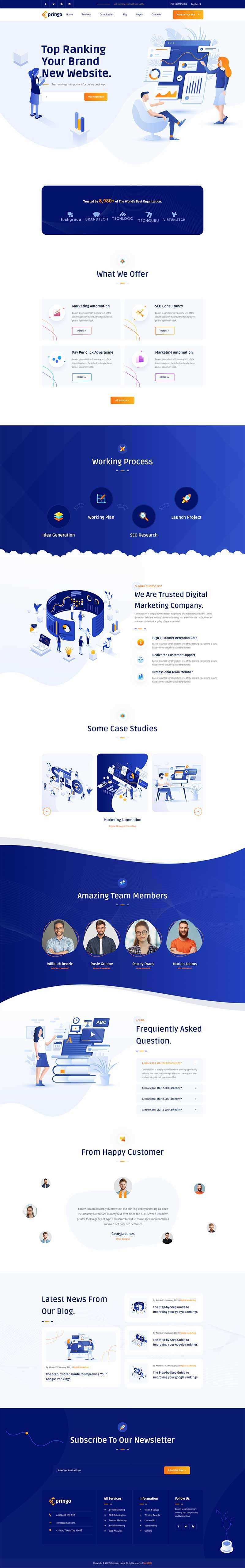 SEO营销咨询服务公司网站html模板 - 源空间