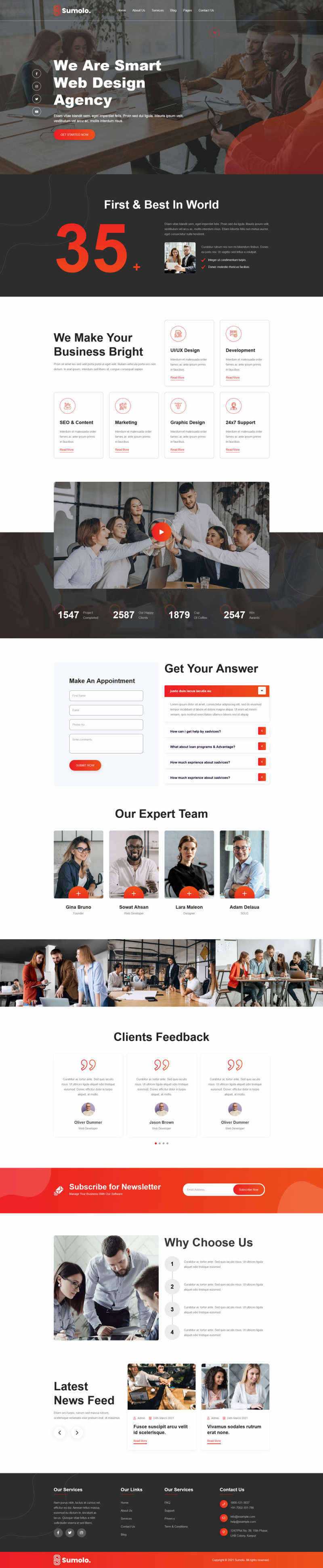 web软件应用开发公司官网html5模板 - 源空间