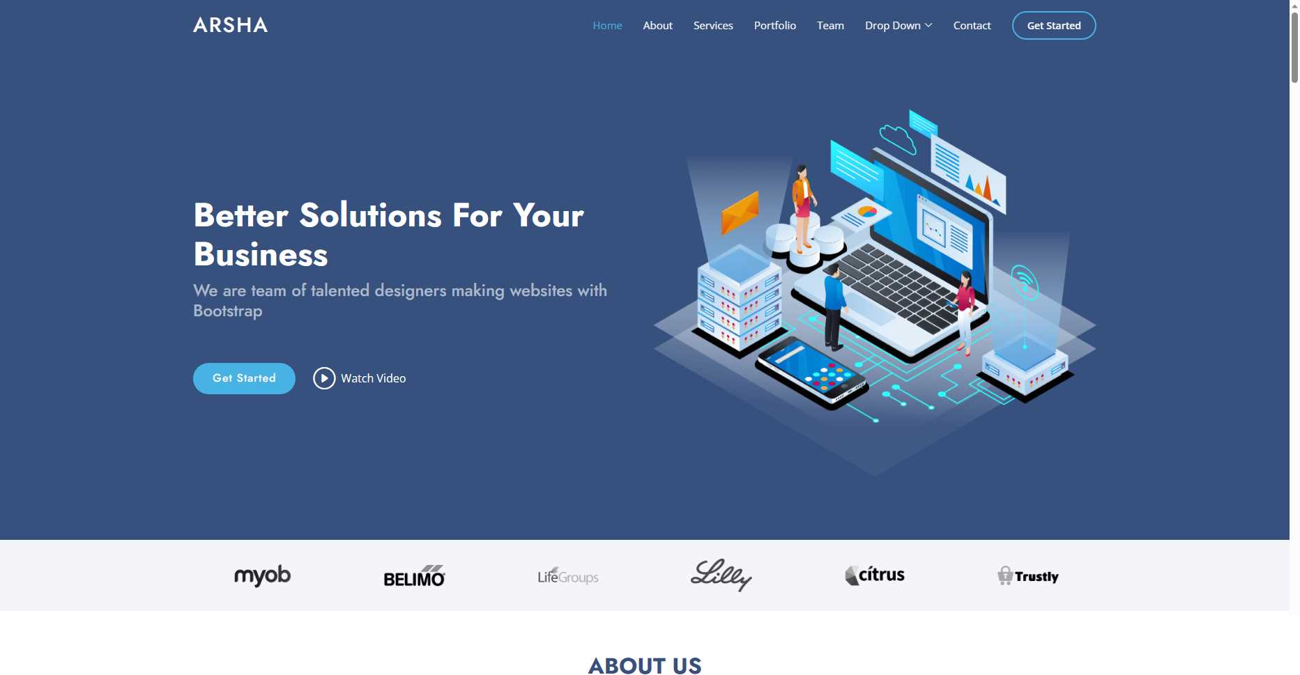 bootstrap模板分享可用于企业站等多种网站都实用 - 源空间
