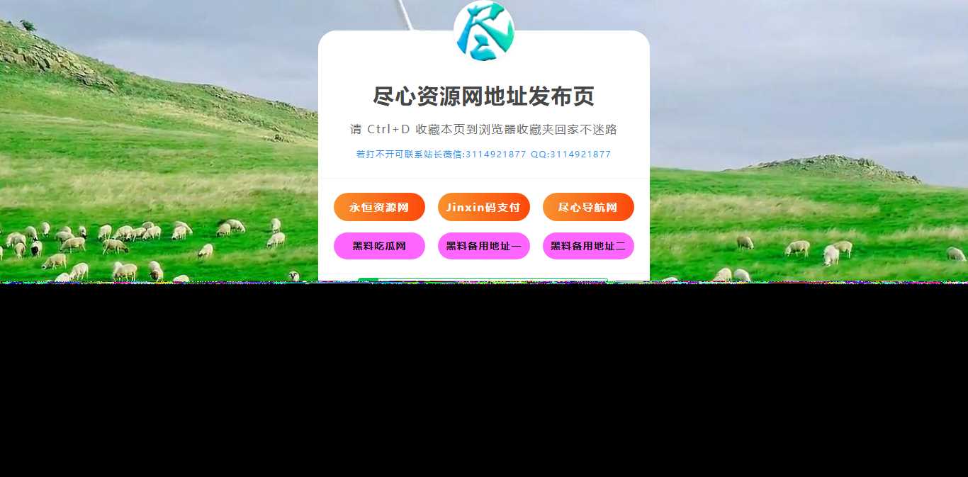 自适应网址导航网站发布页单页网页模板html静态无后台源码 - 源空间