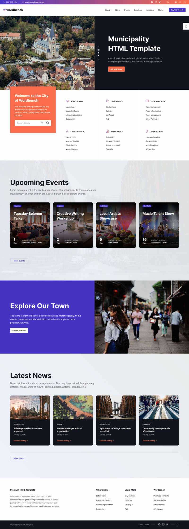 响应式本地生活社区类网页html模板 - 源空间