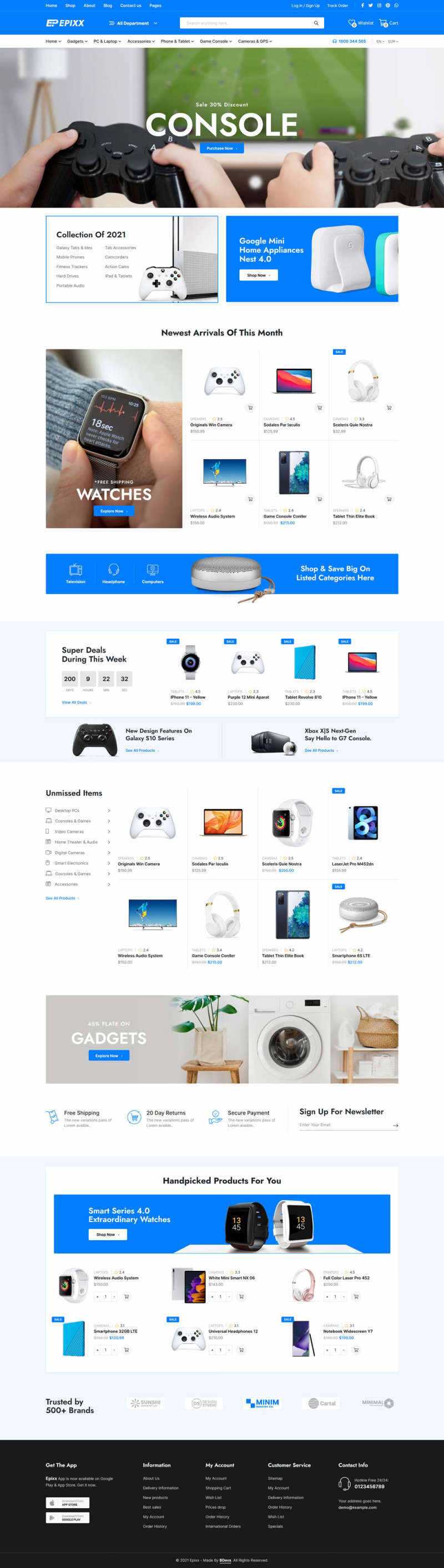 数码产品电子商务HTML响应式模板 - 源空间