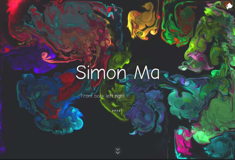 炫彩流光下拉翻页引导页html模板 - 源空间