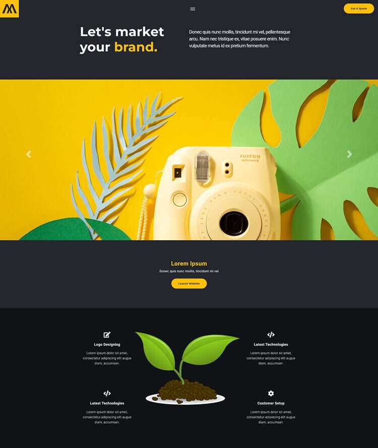 品牌营销策划服务公司网站html5模板 - 源空间