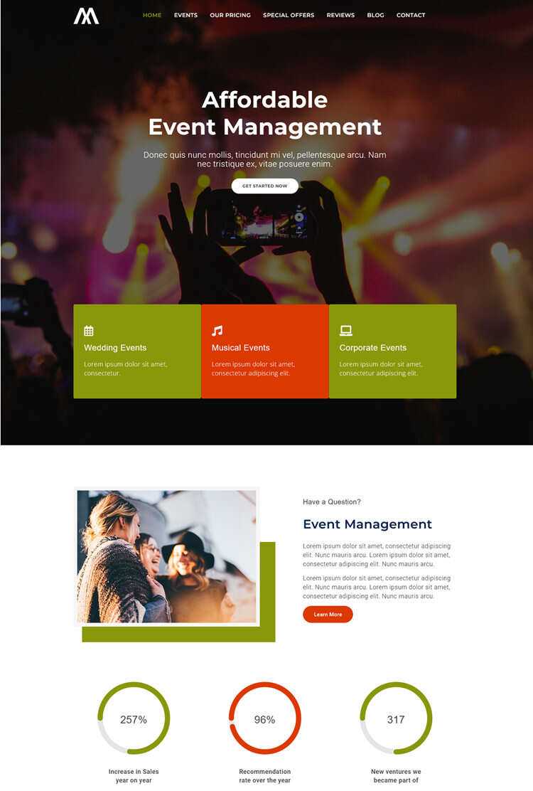 各类活动策划公司网站html5模版 - 源空间