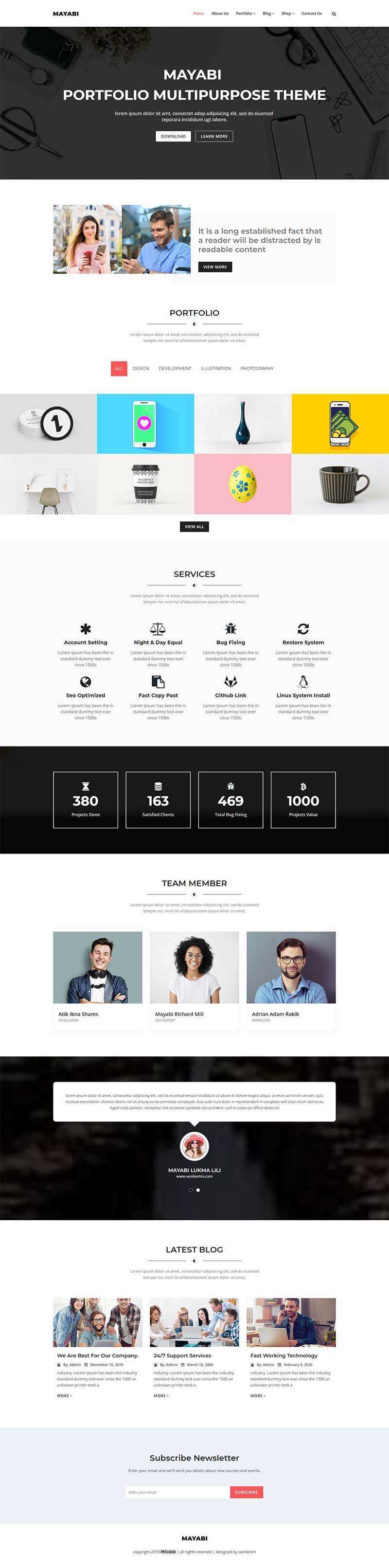 响应式多用途的公司业务展示HTML5模板 - 源空间