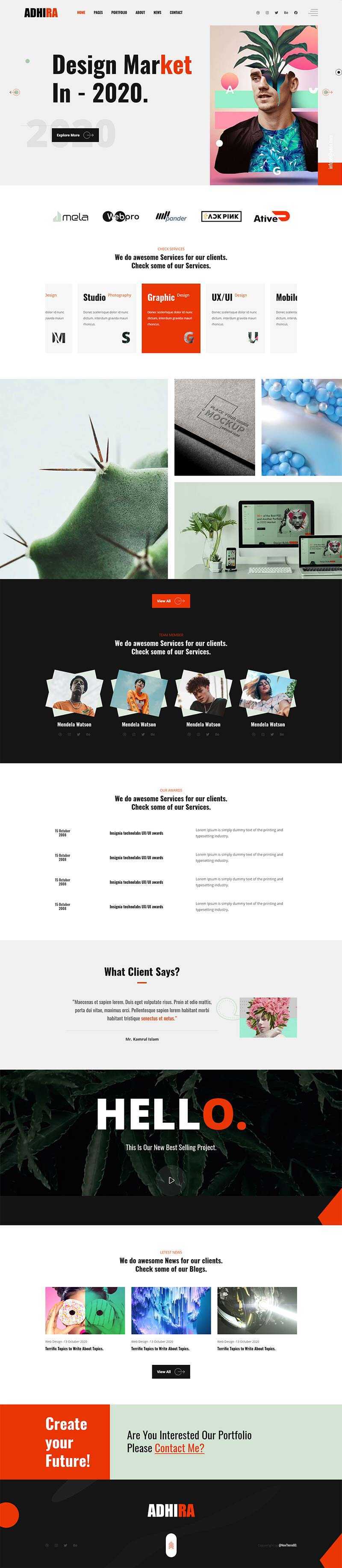 Bootstrap响应式企业宣传主题网站HTML模板 - 源空间