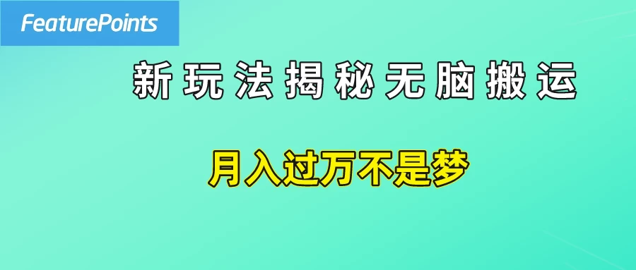 简单操作，每天50美元收入，搬运就是赚钱的秘诀！ - 源空间