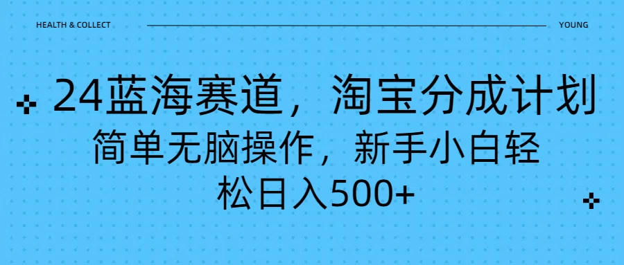 24蓝海赛道，淘宝逛逛视频分成计划，简单无脑操作，新手小白轻松日入500+ - 源空间