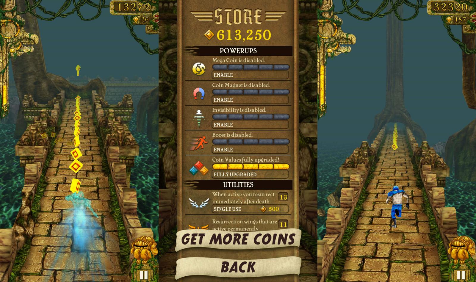 手机逃跑游戏《神庙逃亡》无限金币 - 源空间