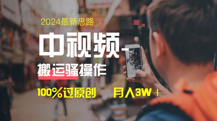 中视频新思路，双重去重 100% 过原创，一键分发多平台变现，简单无脑，日入 1000+ - 源空间