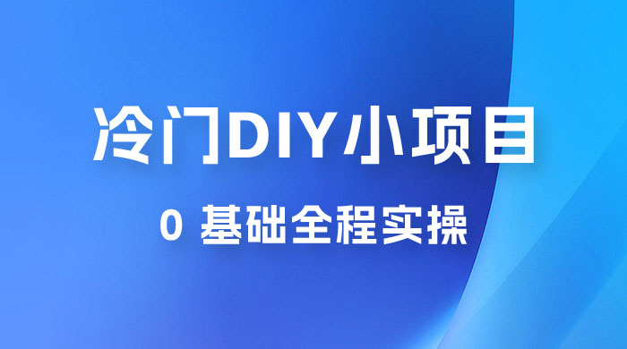 日入几百的冷门 DIY 小项目 0 基础全程实操 - 源空间