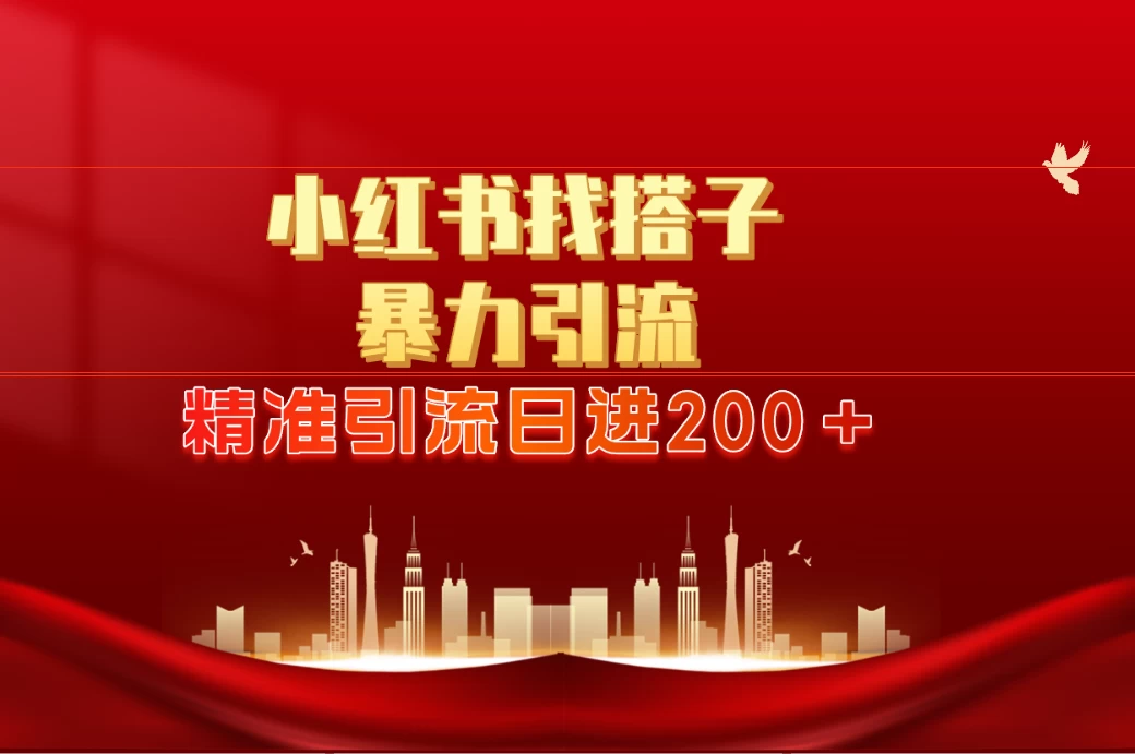 2024最新小红署引流思路，日进300＋，暴力引流+锁粉 - 源空间