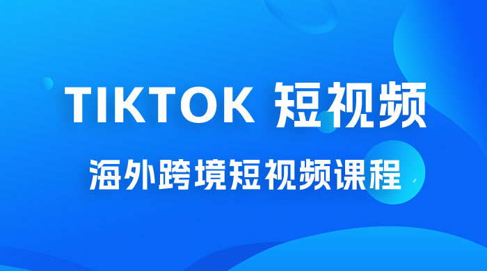 2023 TikTok 短视频底层实战：海外跨境短视频课程，实战即真理 - 源空间
