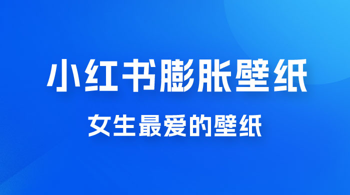 小红书膨胀壁纸项目玩法，女生最爱的壁纸，0 门槛新手也可操作日入 300+ - 源空间