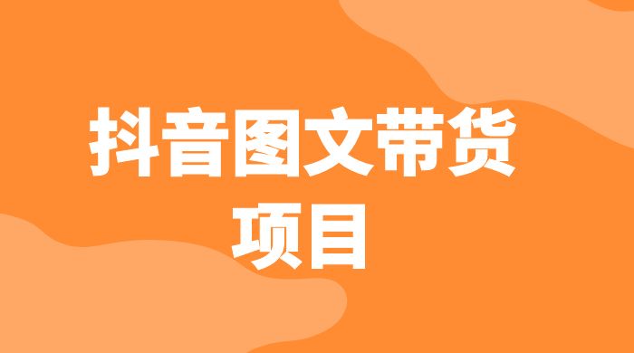抖音图文带货项目：操作简单无门槛，适合小白 - 源空间