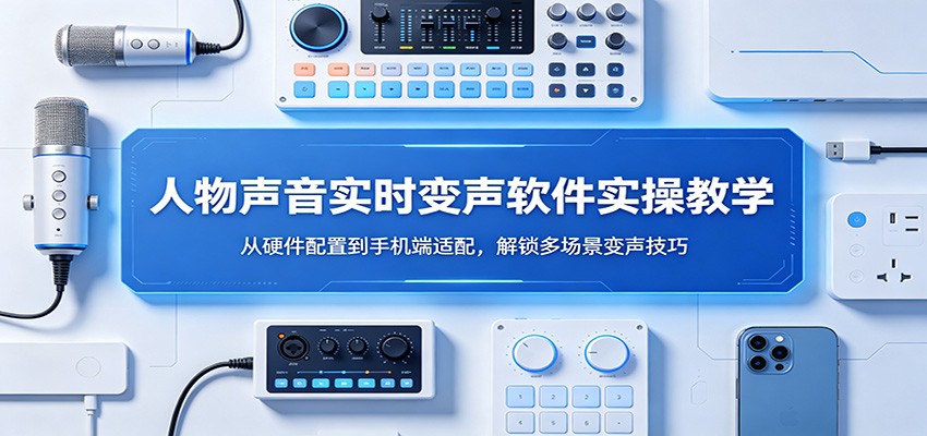 人物声音实时变声软件实操教学：从硬件配置到手机端适配，解锁多场景变声技巧 - 源空间