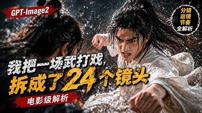 用GPT-Image2，把一段武打对决拆成24个连续镜头，从人物建立、动作衔接、运镜节奏，到情绪爆发 - 源空间