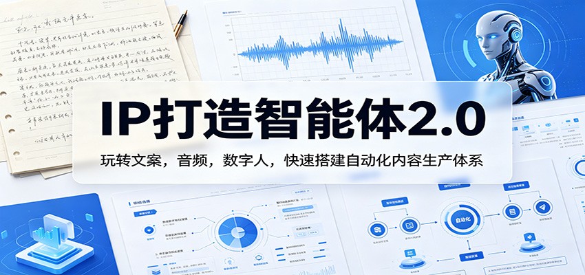 IP打造智能体2.0：玩转文案，音频，数字人，快速搭建自动化内容生产体系 - 源空间