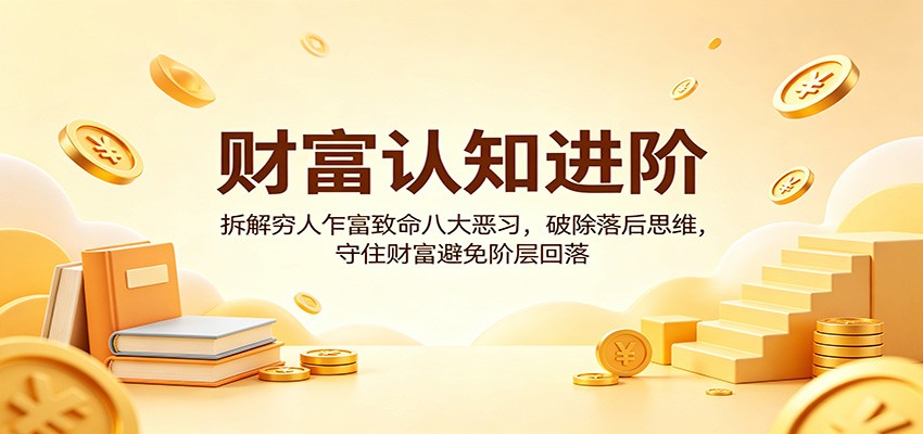 财富认知进阶：拆解穷人乍富致命八大恶习，破除落后思维，守住财富避免阶层回落 - 源空间