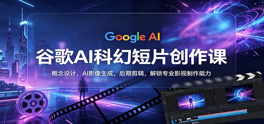 谷歌AI科幻短片创作课：概念设计，AI影像生成，后期剪辑，解锁专业影视制作能力 - 源空间